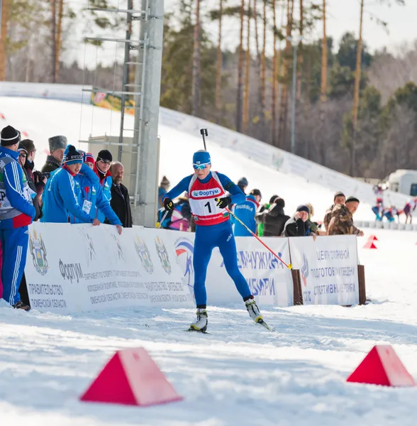 Kaisa MAKARAINEN (FIN) al Biathlon — Foto Stock