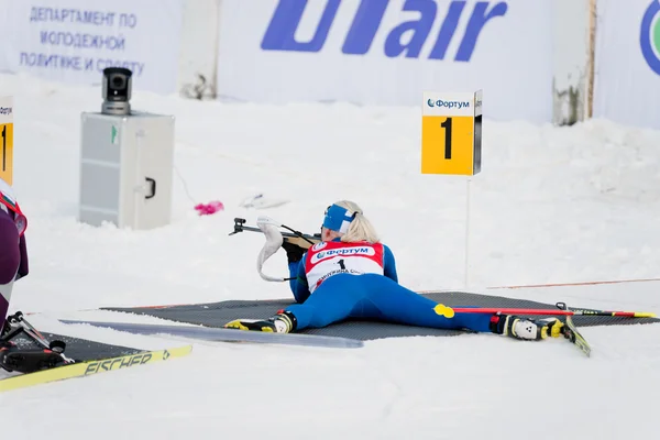 Kaisa makarainen (fin) på en firnig linje — Stockfoto