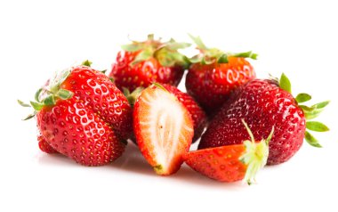 Olgun kırmızı çilekler 