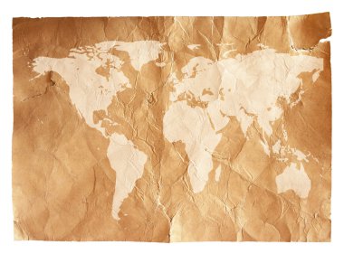 Grunge dünya harita arka plan 