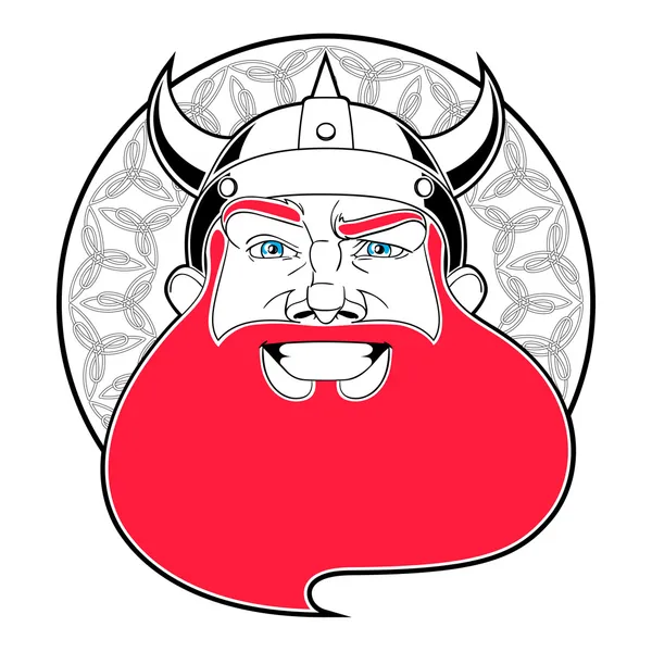Happy Viking man - Stok Vektor