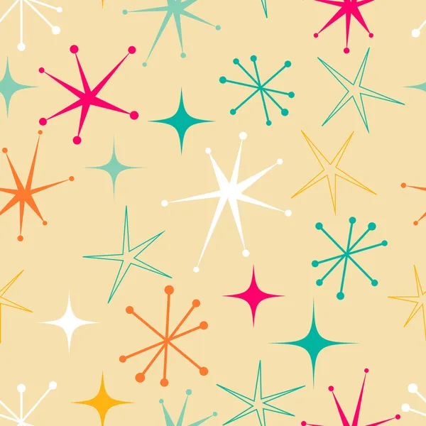 Retro starry pattern — Stock Vector