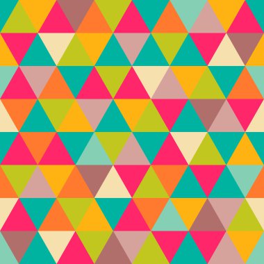 Abstract geometric triangle seamless pattern clipart
