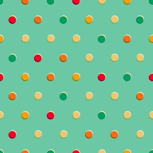 Wzór retro polka dot — Wektor stockowy