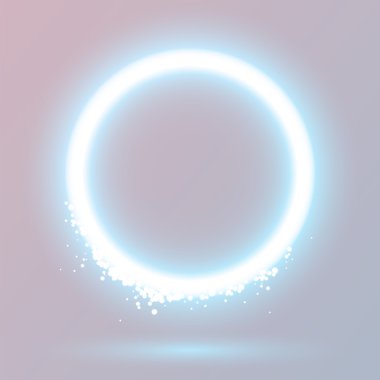 Glowing circle clipart
