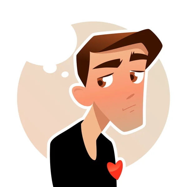 Man in love — Stock Vector