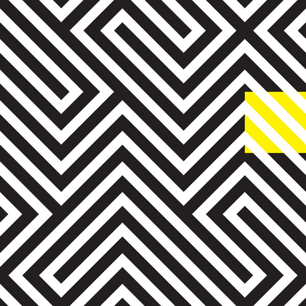 Черно-белый ритмичный бесшовный узор