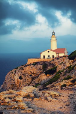 Lighthouse Capdepera in Mallorca clipart