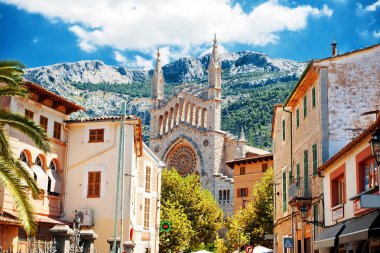 View of Soller in Mallorca clipart