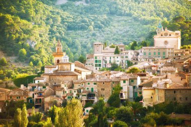 Valldemosa village in Mallorca clipart