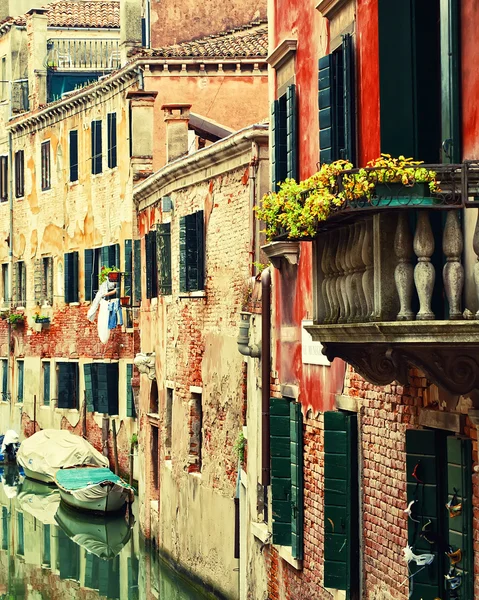 Maisons anciennes à Venise — Photo