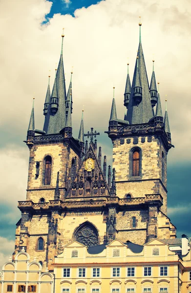 Chiesa di Tyn a Praga — Foto Stock