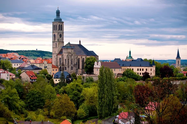 Szent Jakab-katedrális Kutná hora-ban Kilátás — Stock Fotó