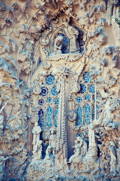 Skulptur in sagrada familia, barcelona — Stockfoto