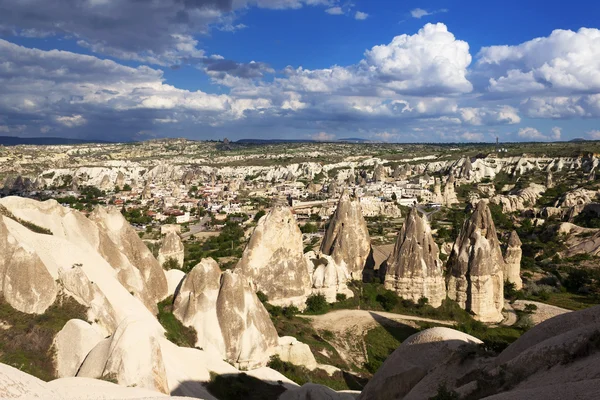 Benzersiz jeolojik oluşumlar, Kapadokya, Türkiye — Stok fotoğraf