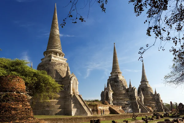 Wat Phra Sri Sanphet Temple, Ayutthaya, Tailândia — Fotografia de Stock