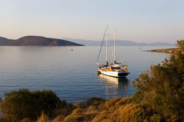 Ráno na Egejské moře, bodrum, Turecko — Stock fotografie