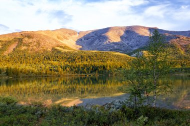 Görünümü Kuzey chorrgor pass, khibiny, Rusya Federasyonu