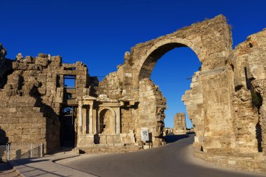 Vespasian Gate in Side, Turkey clipart