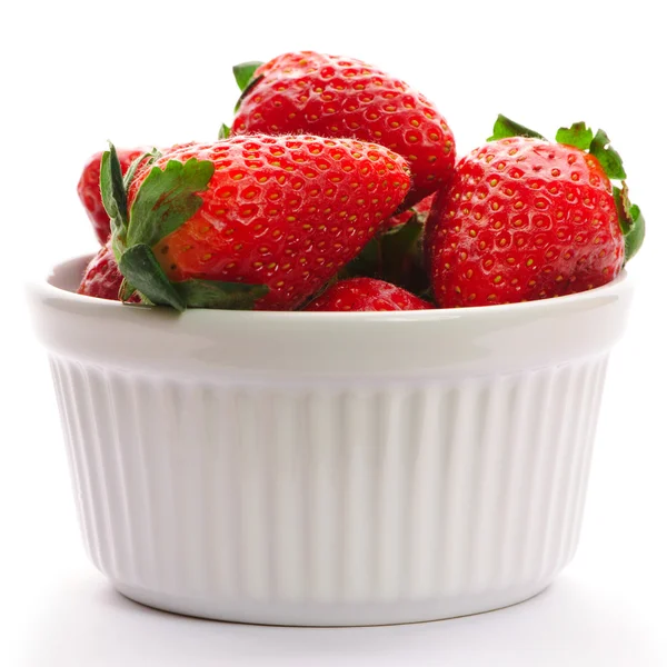 Strawberry in bowl — Stock Photo, Image