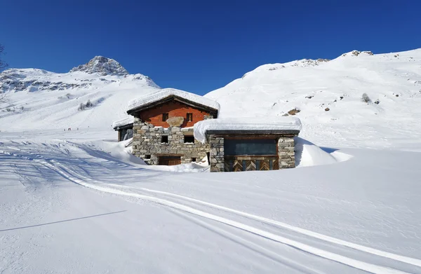 山滑雪度假村 — 图库照片