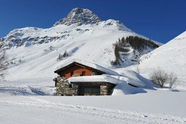 Mountain ski resort — Stock Photo, Image