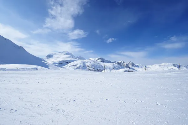 Mountains with snow in winter Stock Picture