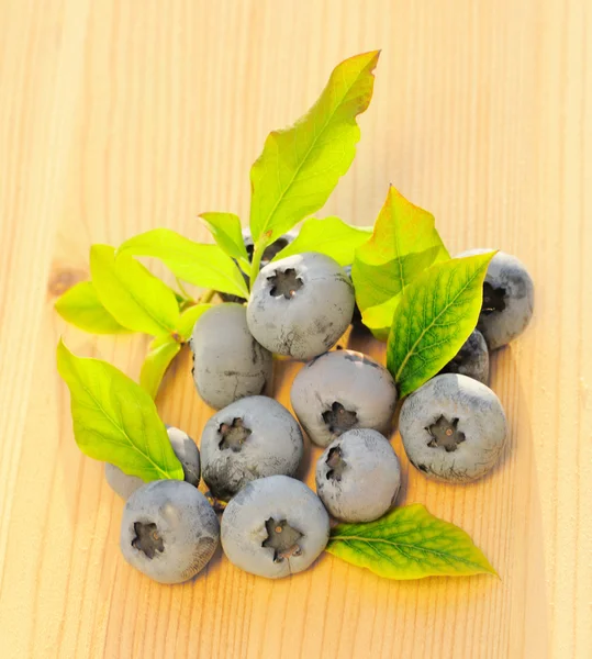 Blueberry ahşap tablo — Stok fotoğraf