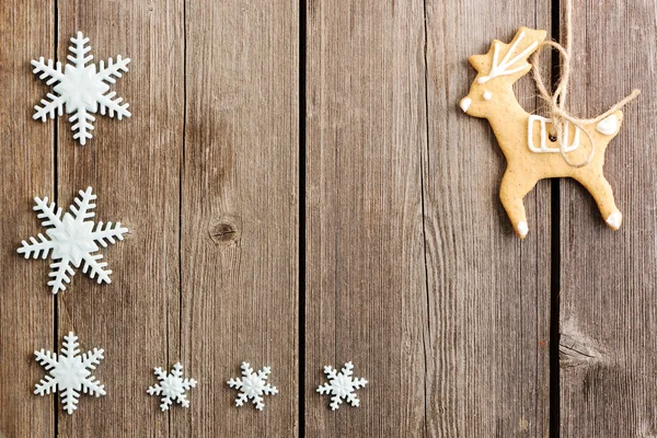 Biscoitos de gengibre caseiros de Natal — Fotografia de Stock