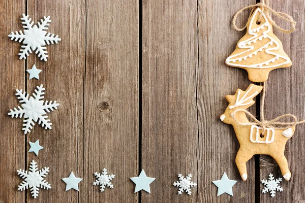 Різдвяне домашнє імбирне печиво — стокове фото