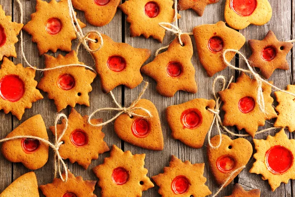 Galletas de jengibre caseras de Navidad — Foto de Stock