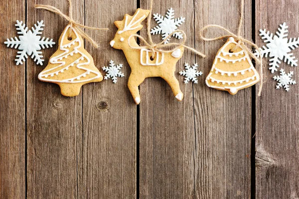Noel ev yapımı zencefilli kurabiye — Stok fotoğraf