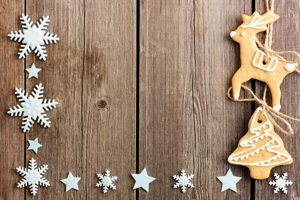 Natale fatti in casa biscotti di pan di zenzero — Foto Stock