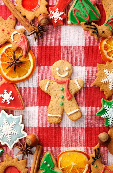 Galleta de hombre de jengibre de Navidad — Foto de Stock