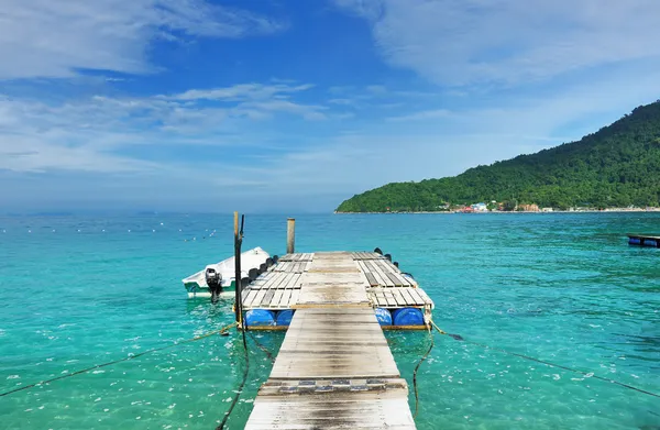 Bella spiaggia molo — Foto Stock