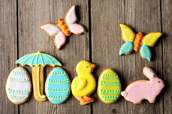 Påsk hembakade pepparkakor cookie — Stockfoto