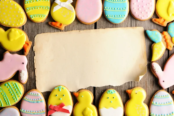 Biscotto di pan di zenzero fatto in casa Pasqua — Foto Stock