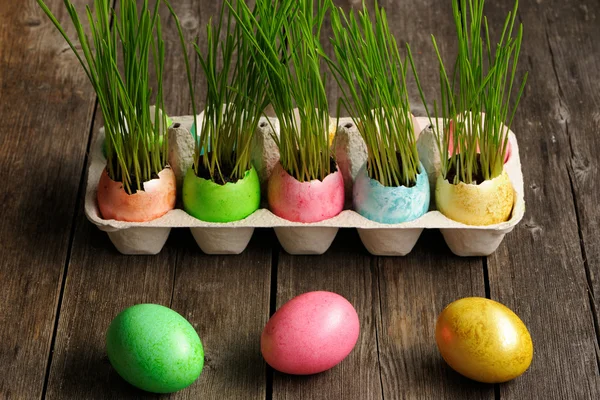 Colored easter eggs — Stock Photo, Image