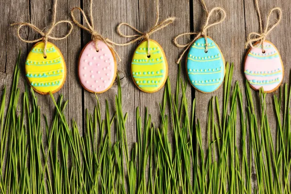 Biscotto di pan di zenzero fatto in casa Pasqua — Foto Stock