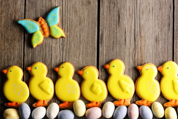 Húsvéti házi mézeskalács cookie — Stock Fotó