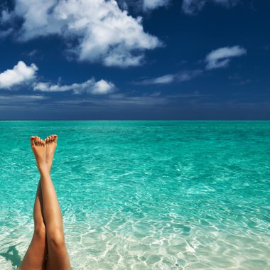 Kadının bacakları Beach