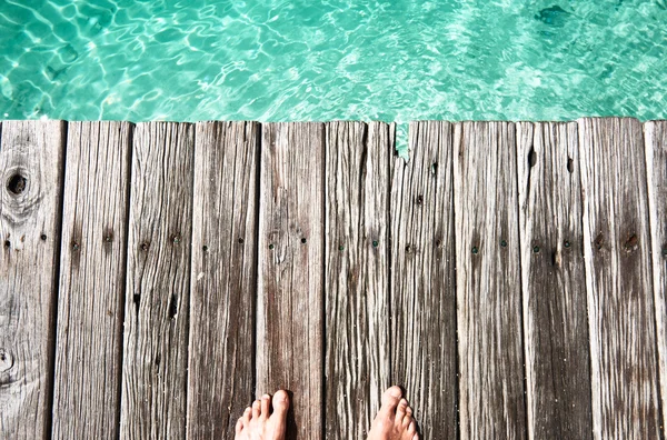 Jetty junto ao mar — Fotografia de Stock