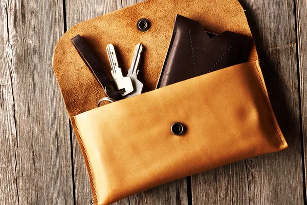 Handmade leather product — Stock Photo, Image