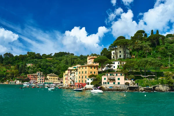 Portofino dorp aan de Ligurische kust, Italië — Stockfoto
