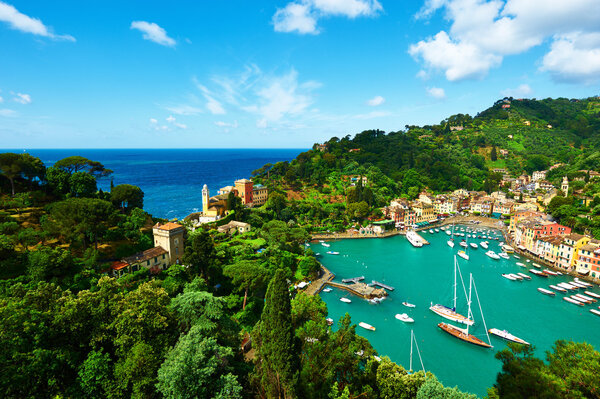 Portofino village on Ligurian coast, Italy