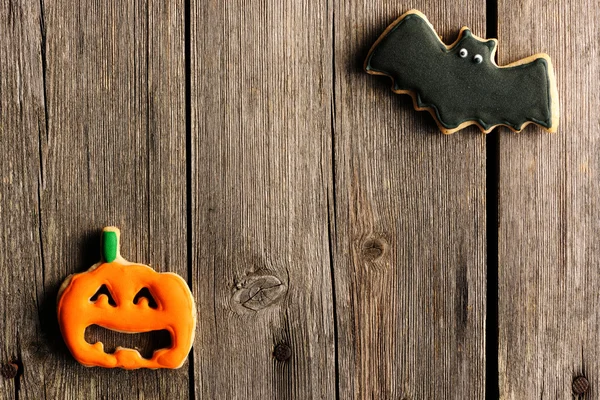 Halloween hembakade pepparkakor — Stockfoto