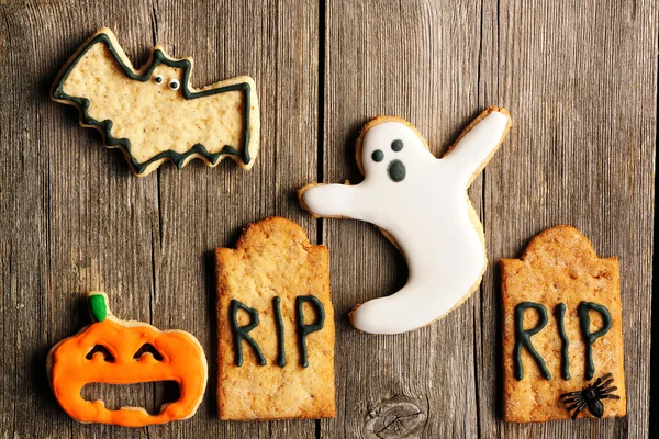 Halloween biscoitos de gengibre caseiros — Fotografia de Stock