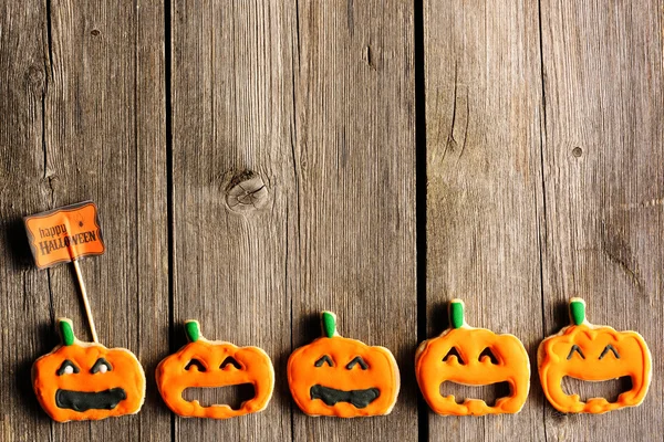 Galletas de jengibre caseras de Halloween —  Fotos de Stock