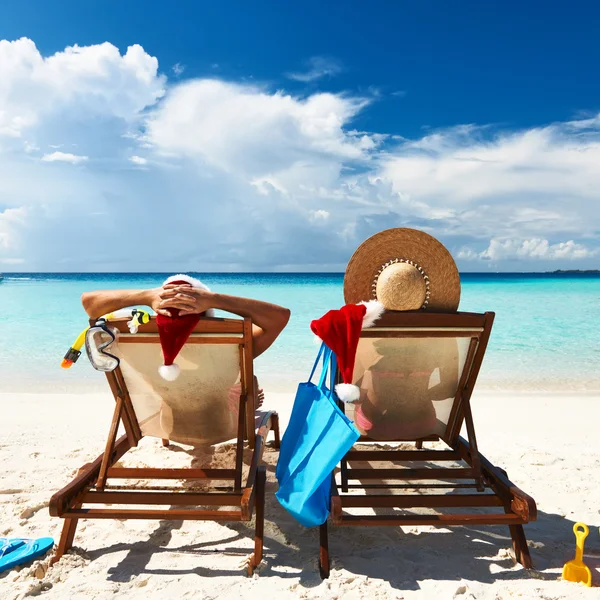 Paar op een strand — Stockfoto