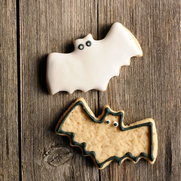 Halloween homemade gingerbread cookies — Stock Photo, Image